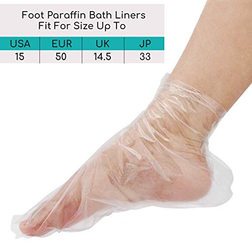 Segbeauty Disposable Paraffin Wax Foot Liners - 400 Count Large & Thick