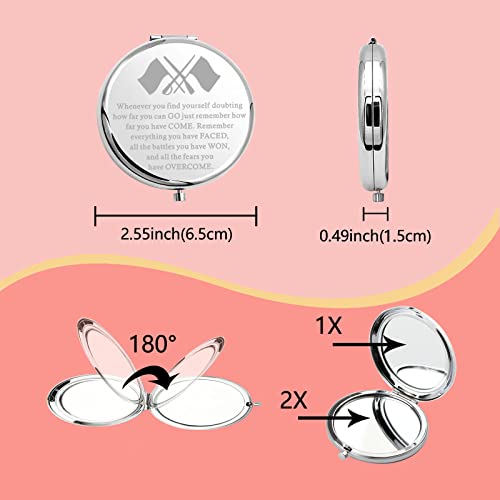Color Guard Inspirational Compact Mirror - Travel Pocket Makeup Mirror
