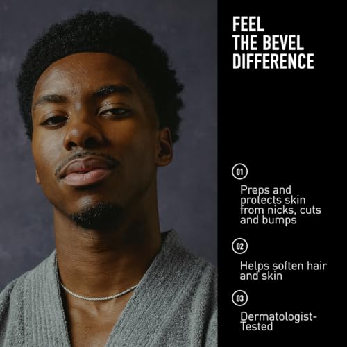 Bevel Pre Shave Oil for Men with Castor Oil, Olive Oil and Tea Tree Oil, Helps Soften Hair and Protect Skin from Irritation and Razor Burn, 2 Fl Oz