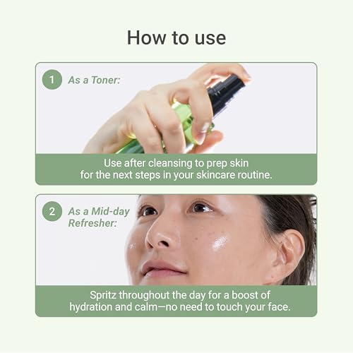 Meebak CICA Toner Spray - Soothing Korean Face Mist for Sensitive Skin