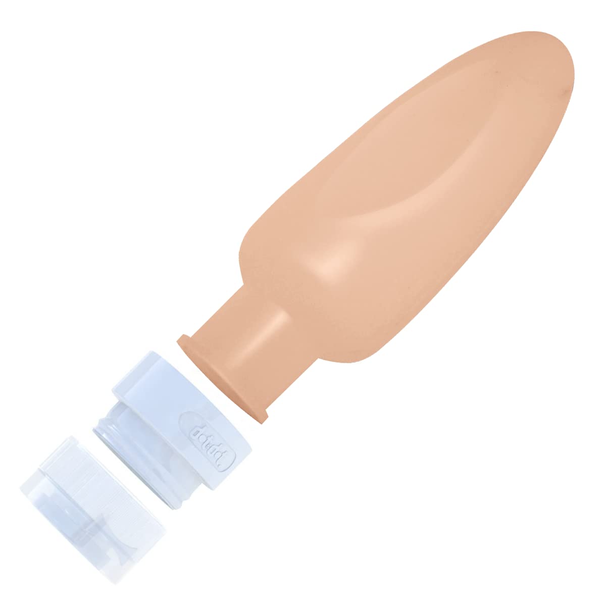 Dot&Dot Leak Proof Travel Bottles - Tubes for Liquid TSA Approved 2oz Silicone Toiletries Travel Shampoo & Conditioner Containers with Labels