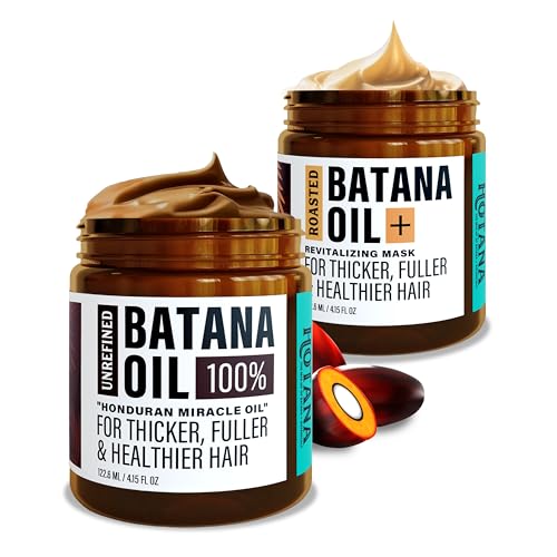 Batana Oil for Hair Growth - Unrefined & Roasted Natural Formula | Strengthens & Nourishes Hair