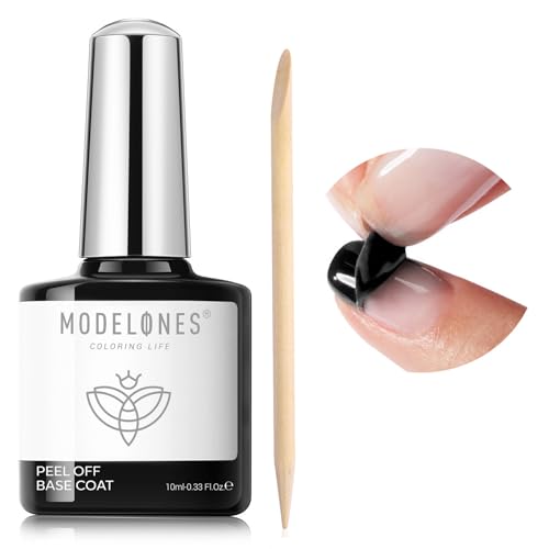Modelones Gel Base Coat 0.33 Fl Oz Peel Off Quick Dry Non-UV Nail Primer