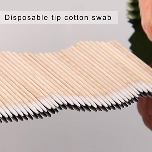 RIKWOG 600pcs Precision Pointed Cotton Swabs - 4 Inch Applicator for Makeup & Cleaning
