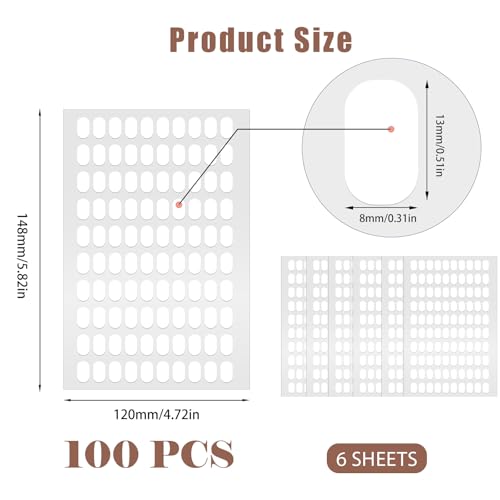 600 Pcs Double Sided Nail Tape for Nail Art Display & Holder