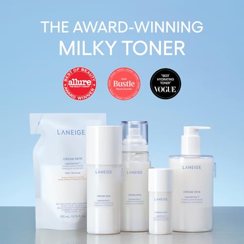 LANEIGE Cream Skin Toner & Moisturizer - Hydrating Milky Toner with Ceramides & Peptides