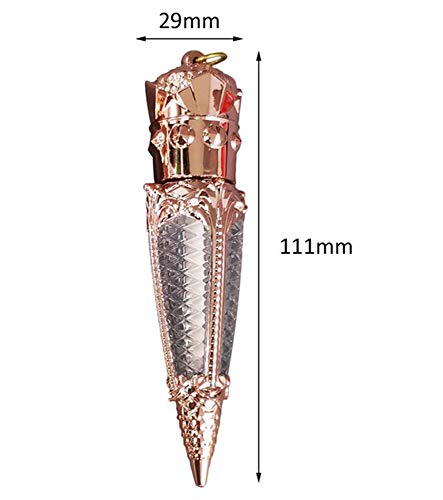 10 Pack 3ml Refillable Radish Lip Gloss Tubes - Rose Gold