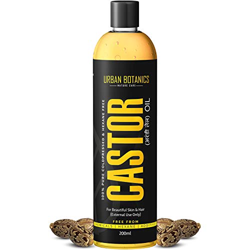 UrbanBotanics Pure Cold Pressed Castor Oil for Hair and Skin - 200ml