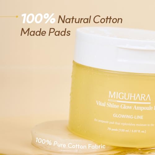 MIGUHARA Vital Shine Glow Ampoule Pad - Toner & Hydrating Skin Care