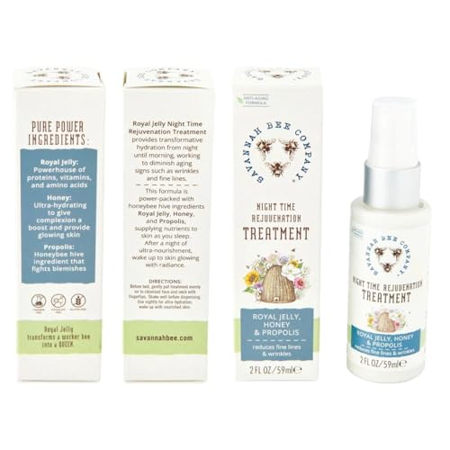 Savannah Bee Company Night Time Rejuvenation Honey Cream 2 Oz — Anti-Aging & Skin Hydration