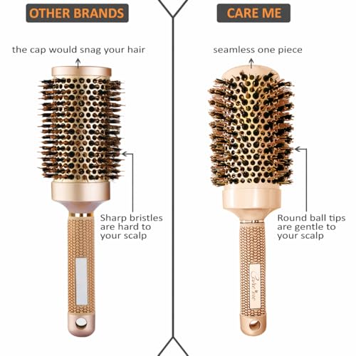 Care Me 1.7 Inch Professional Blow Dry Round Brush - Ceramic Barrel for Styling & Straightening
