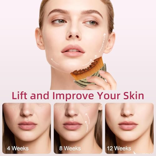 Lymphatic Contour Face Brush - Gua Sha for Jawline Sculpting