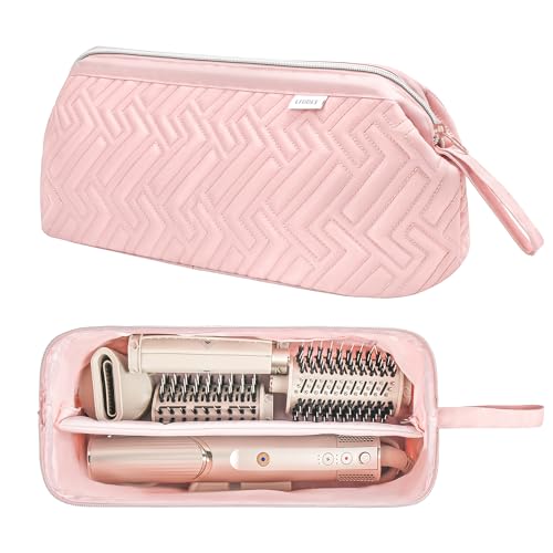 Leudes Travel Bag for Shark FlexStyle & Airwrap Hair Dryer Pink 467.17 cu in
