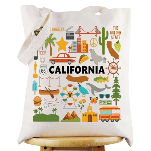 California Travel Tote Bag - Stylish Shopping & Grocery Bag