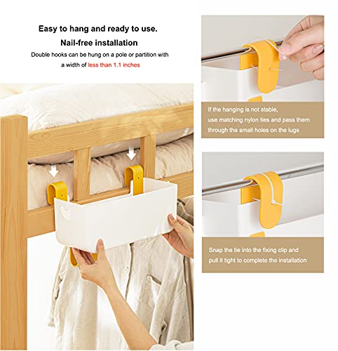 WYZHDQ Bedside Organizer Caddy - Multi-Pocket Hanging Storage for Bunk Beds