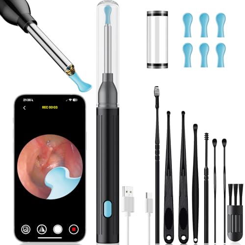 1296P HD Ear Wax Removal Tool with Camera & 8 Accessories