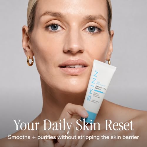 SKINN Daily Face Wash Gel - Green Tea & Mint Cleanser (2oz)