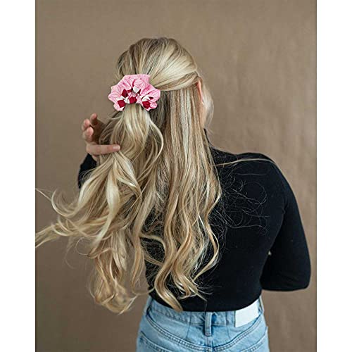 Anime Hair Scrunchies - 4 Pcs Elastic Ponytail Holders for Cosplay