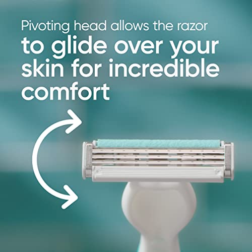 Gillette Venus Simply 3 Sensitive Disposable Razors, 12 Count