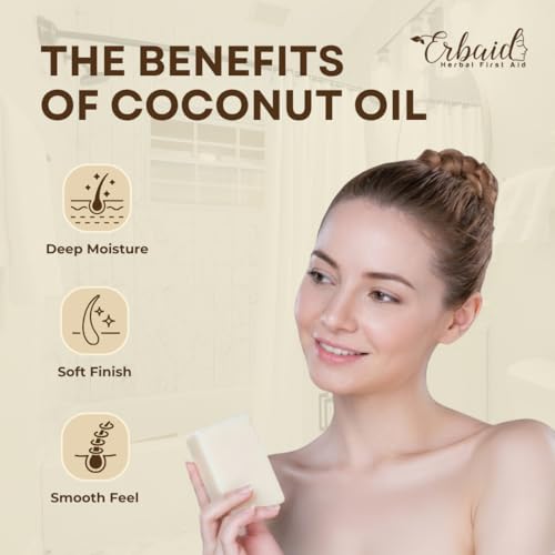 Coconut Oil Shampoo Bar for Dry Hair – Hydrating & Plastic Free