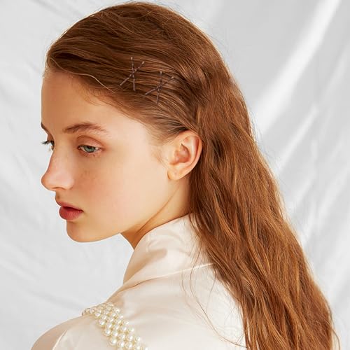 150 Count Mini Bobby Pins - 1.38 Inch Brown Hair Pins with Storage Box