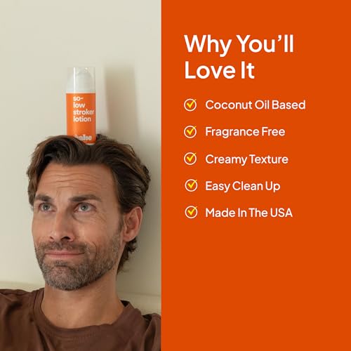 Cake So-Low Stroker Lotion 3.3 fl oz - Moisturizing Lubricant for Men, Cruelty-Free & Fragrance-Free