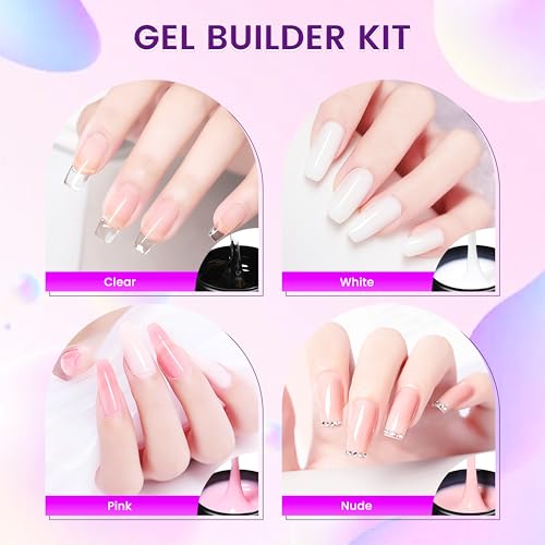 AIJIMEI White Hard Gel for Nails 150g Builder Nail Extension & Art