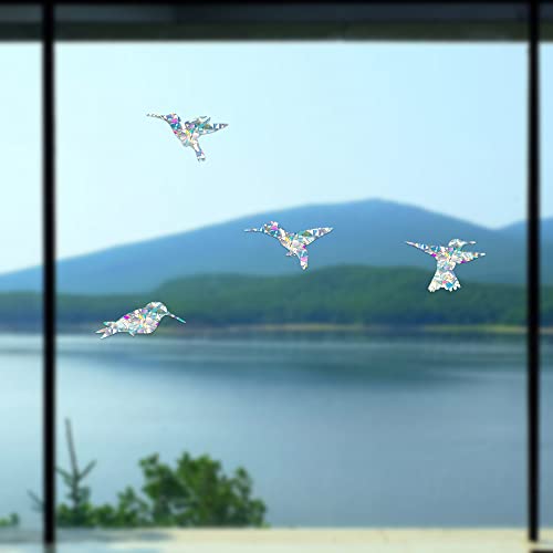 Hummingbird Window Clings Decals - Set of 20 for Bird Safety