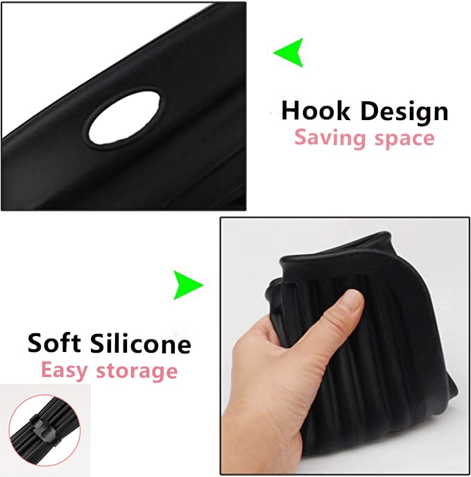 Ninwod Green Heat Resistant Silicone Mat for Hair Tools, Curling Iron & Flat Iron Holder