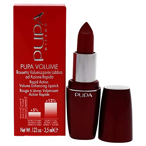 Pupa Milano Volume Lipstick - Hydrating Cream Formula, 401 Red Passion - 0.12 Oz