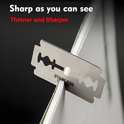 EIen 100 Count Double Edge Razor Blades - Platinum Stainless Steel