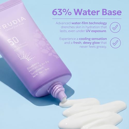 FRUDIA Blueberry Hydrating Air Fit Sunscreen SPF 50+ PA++++ (1.76 Oz)