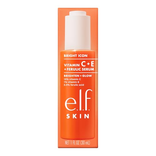 e.l.f. SKIN Bright Icon Vitamin C + E Face Serum 1 Fl Oz - Soothing & Brightening