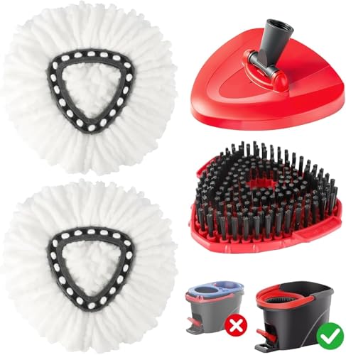 4-in-1 Mop Head Replacement Set for O-Cedar EasyWring System