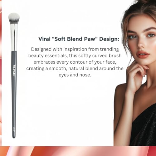 BLISSHI B607 Concealer Brush – Kitten Paw Makeup Brush for Flawless Blending