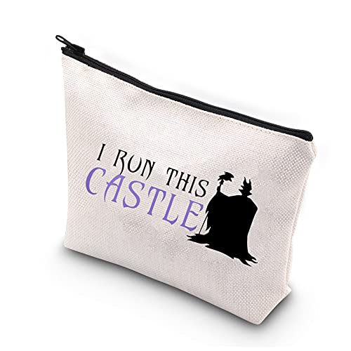 I Run This Castle Evil Queen Makeup Bag - Waterproof Travel Cosmetic Pouch