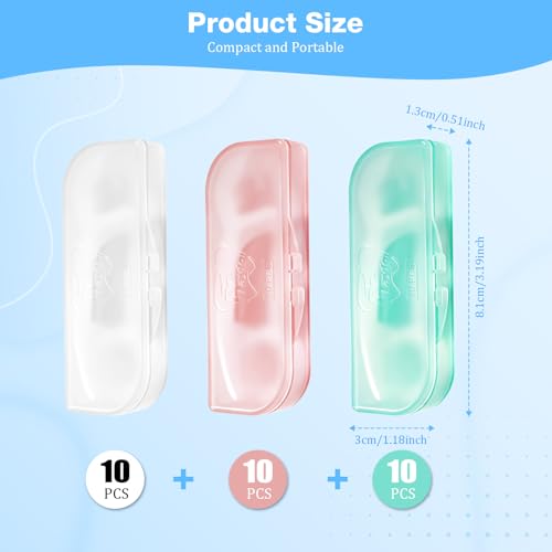 HOFASON 180 Travel Dental Floss Picks - Portable Case for Adults
