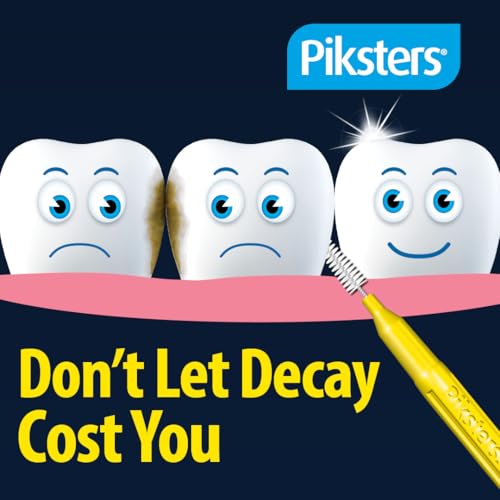 Piksters Interdental Brush Size 1 for Tight Gaps - 35 Pack