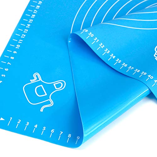 Non-Stick Silicone Baking Mat with Measurements - 25.6" x 17.7"