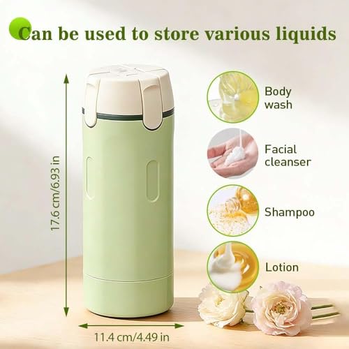 Travel Dispenser Set - 4 Pack 30ml Leak Proof Bottles, White