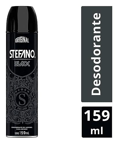 Stefano Black Deodorant Spray, Aluminum-Free, 4.3 Oz