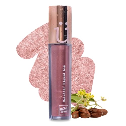 M2U NYC Flamingo Pink Metallic Lipstick - Waterproof & Long Lasting
