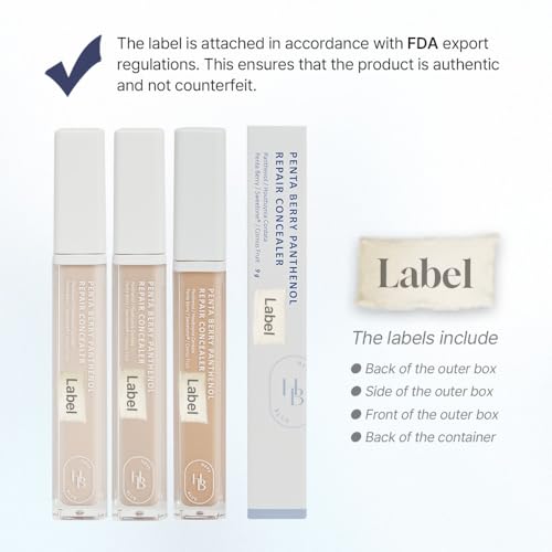 HEVEBLUE Penta Berry Panthenol Repair Concealer - Ivory, Full Coverage