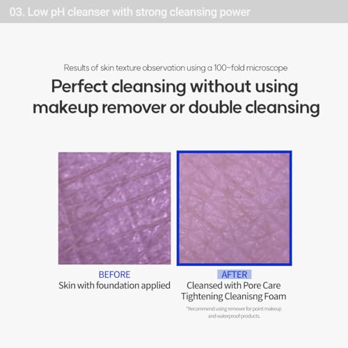 ROVECTIN Pore Tightening Cleansing Foam - Vegan AHA/BHA/PHA Face Wash