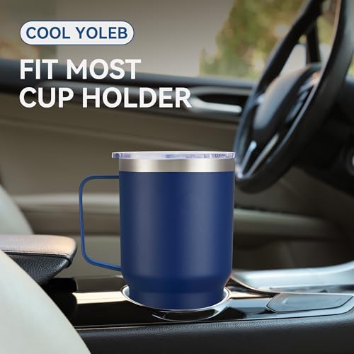 30 oz Stainless Steel Tumbler with Handle & Lid - Insulated, Leak-Proof