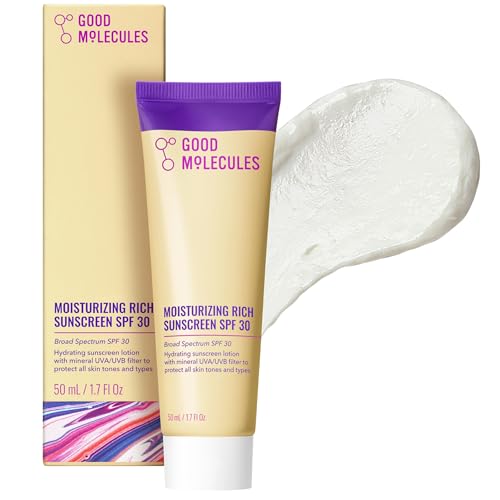 Good Molecules Moisturizing Mineral Face Sunscreen SPF 30 - 1 oz