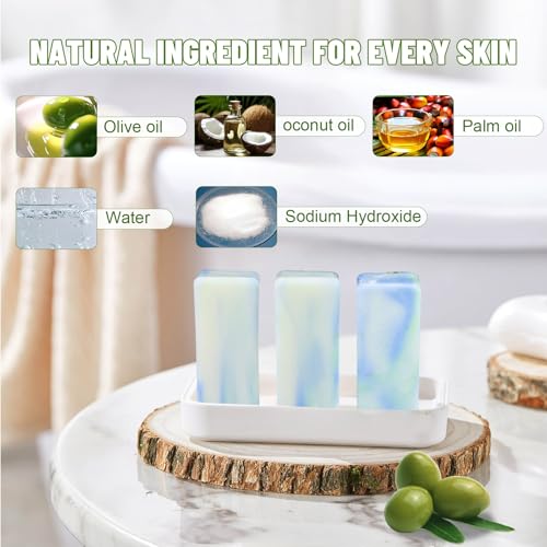 MR.A Fresh 23pcs Travel Size Olive Oil Soap Bars – Tea Tree, Vegan, Cruelty-Free, Hotel Guest Set