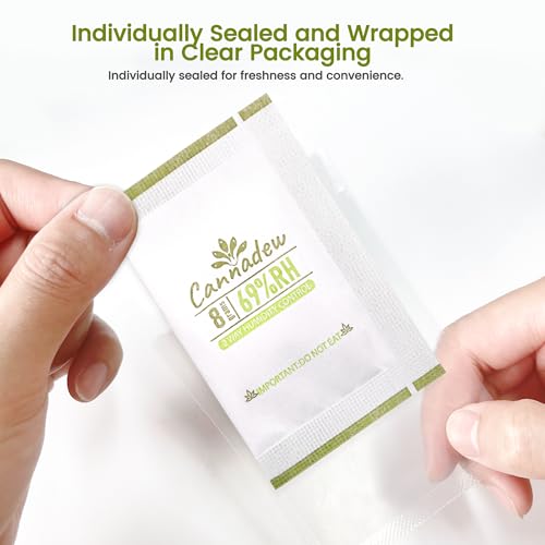 Cannadew 69% RH Humidity Packs (8g, 15 Pack) for Freshness
