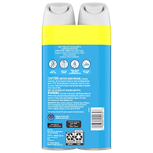 Glade Cotton Cloud Dream Air Freshener Spray, 8.3 Oz, 2 Count
