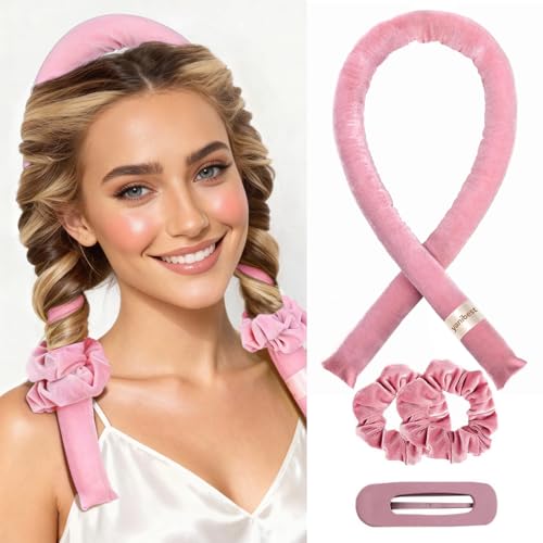 YANIBEST Heatless Hair Curler Set - Overnight Satin Curling Rod Headband